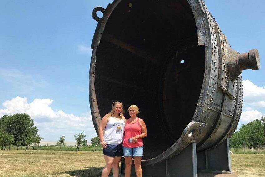 climb inside a giant ladle that once poured iron! 3