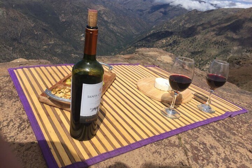Cheese and wine table. Enjoy condor and fox encounters 3