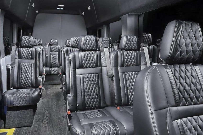 Transit/Sprinter Vans 1-14 passenger interior 2