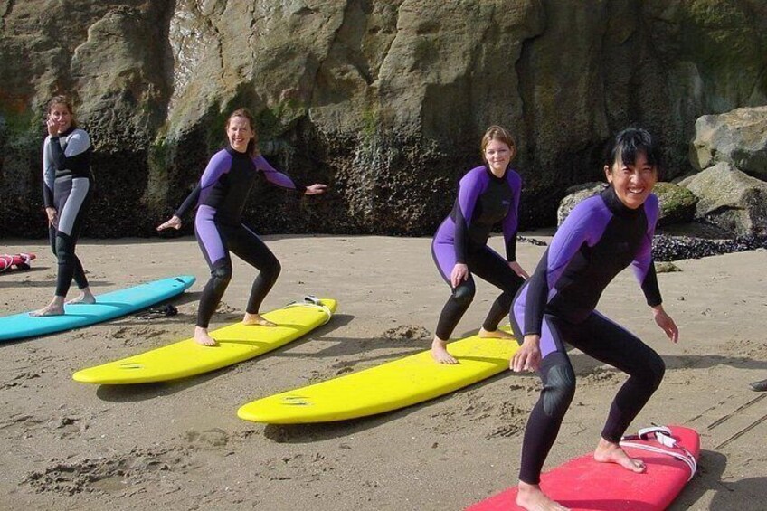 Beginner Surf Lesson in Santa Cruz 2