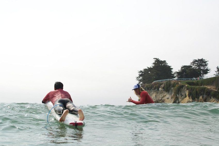 Beginner Surf Lesson in Santa Cruz 3