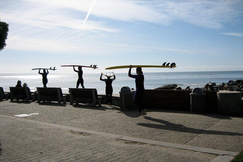 Beginner Surf Lesson in Santa Cruz 2