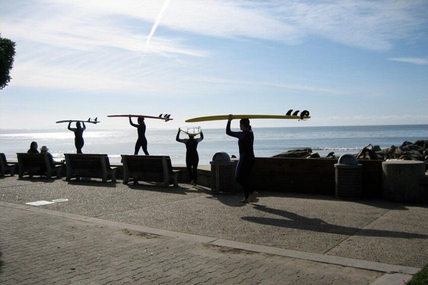 Beginner Surf Lesson in Santa Cruz 2