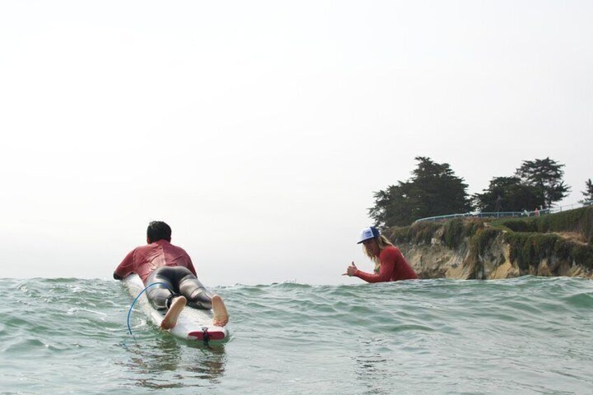 Beginner Surf Lesson in Santa Cruz 4