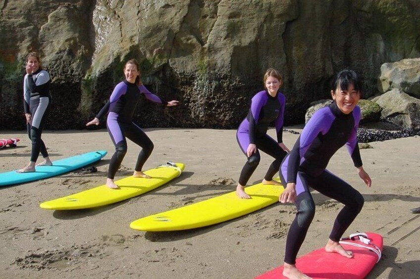 Beginner Surf Lesson in Santa Cruz 2