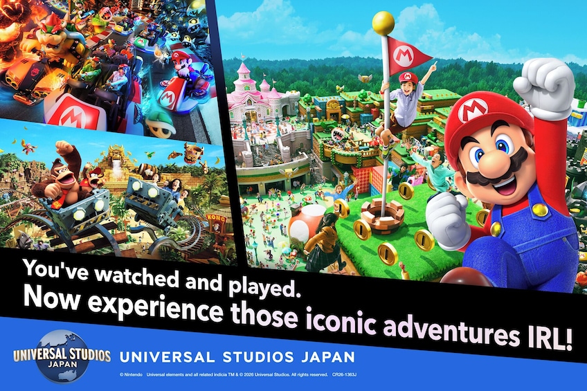Universal Studios Japan® Theme Park Admission with Transportation 3
