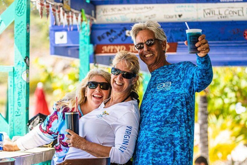 Guests enjoying a drink at soggy dollar bar 3