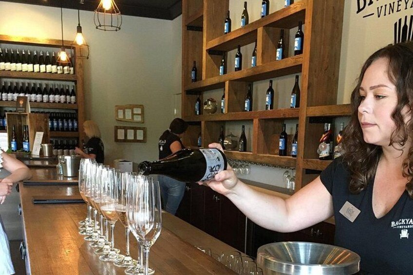 Pouring wine tastings 2