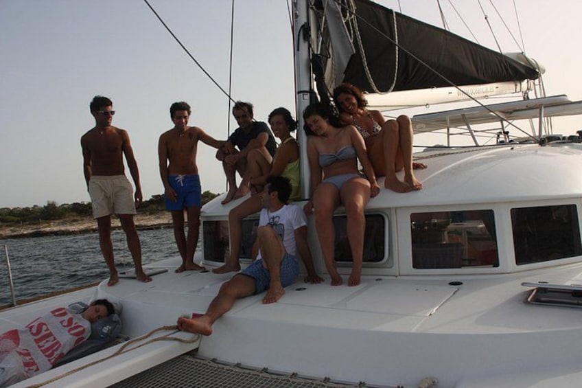 A group of clients enjoying their time on board 1