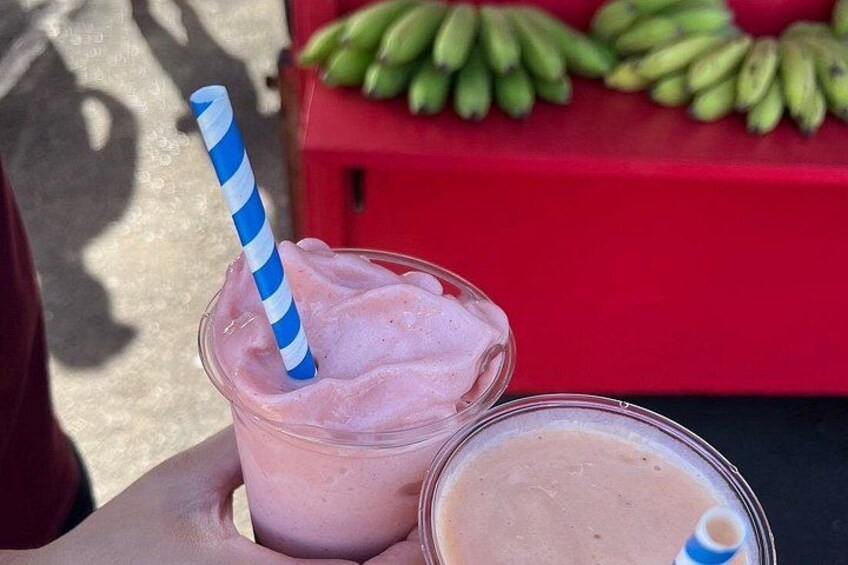 Fresh local fruit smoothies featured on some tours. 4
