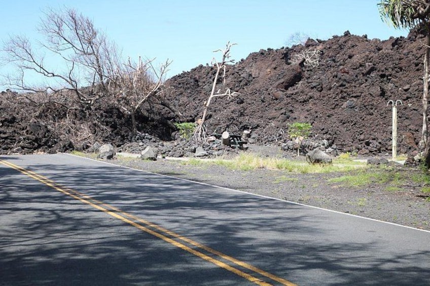 Lava crossing road 4