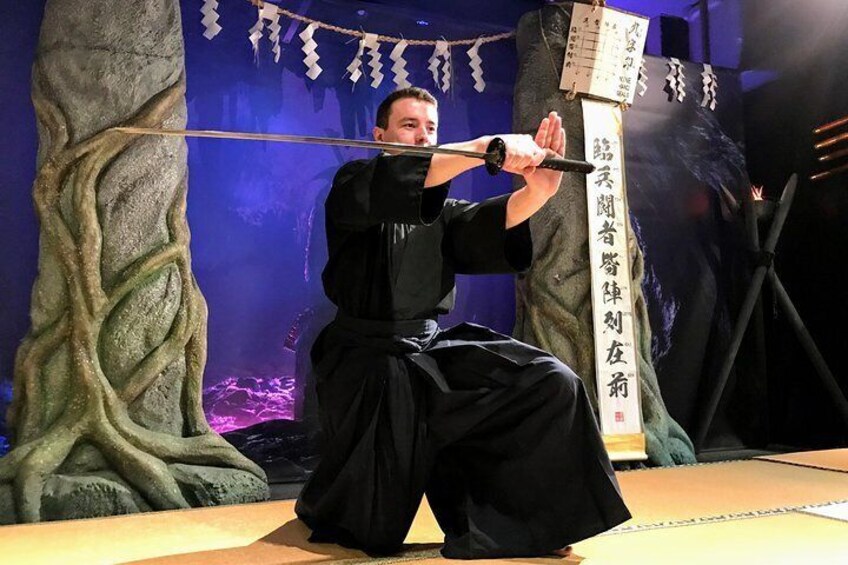 Ninja Samurai 90-mins hands-on lesson in English in Tokyo