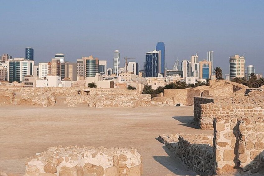 Manama city from Bahrain Fort 1