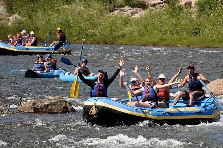 People rafting on a river. 2