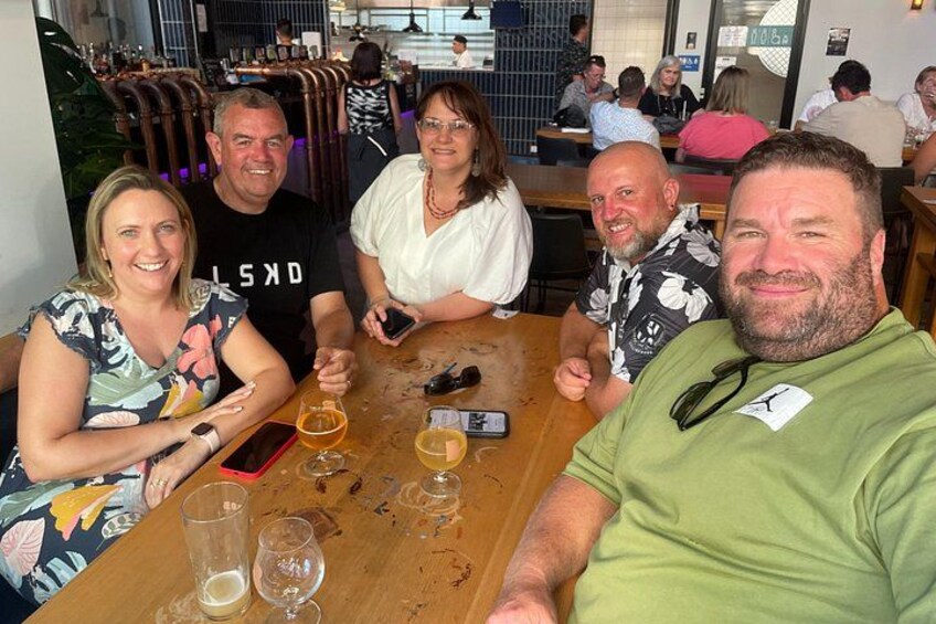 Friends hanging out at BOBs with a few cold beers 3