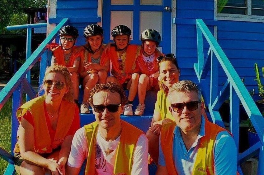 The sun is shining during a Sunset tour at the start. 3