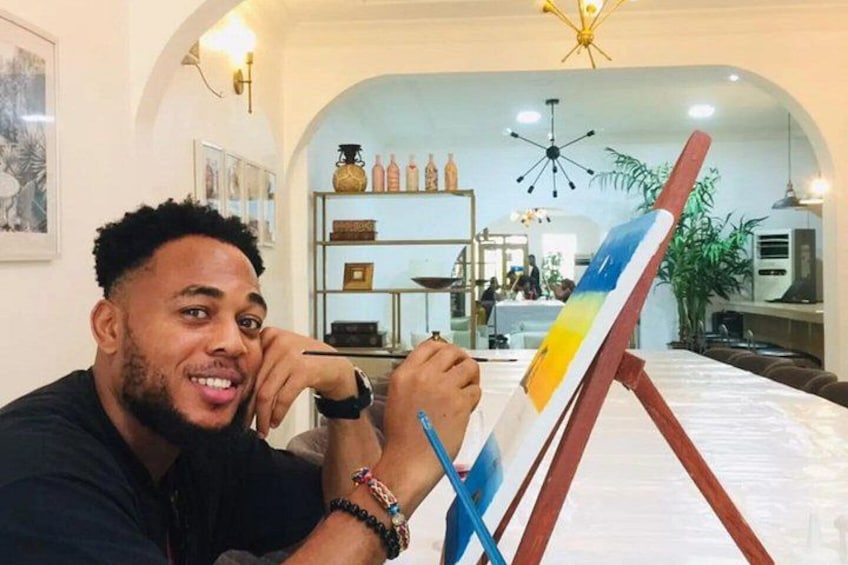 Guided Painting Class with Wine & Karaoke, Victoria Island, Lagos 1