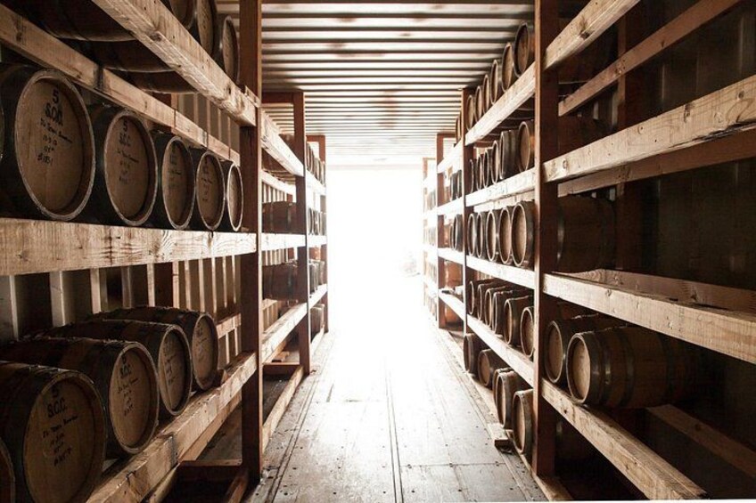 Visit our rack house on the tour 3