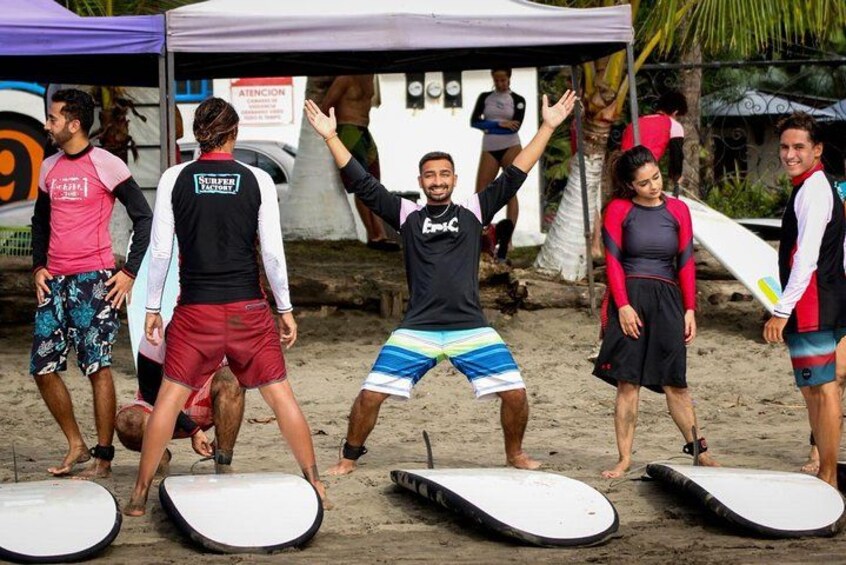 Surf Lessons with Pro Team in Jacó 1