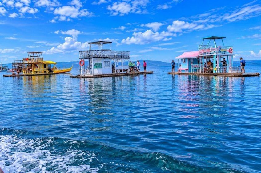 Little Boracay Beach with Floating Bamboo Cottage & Picnic Lunch 1