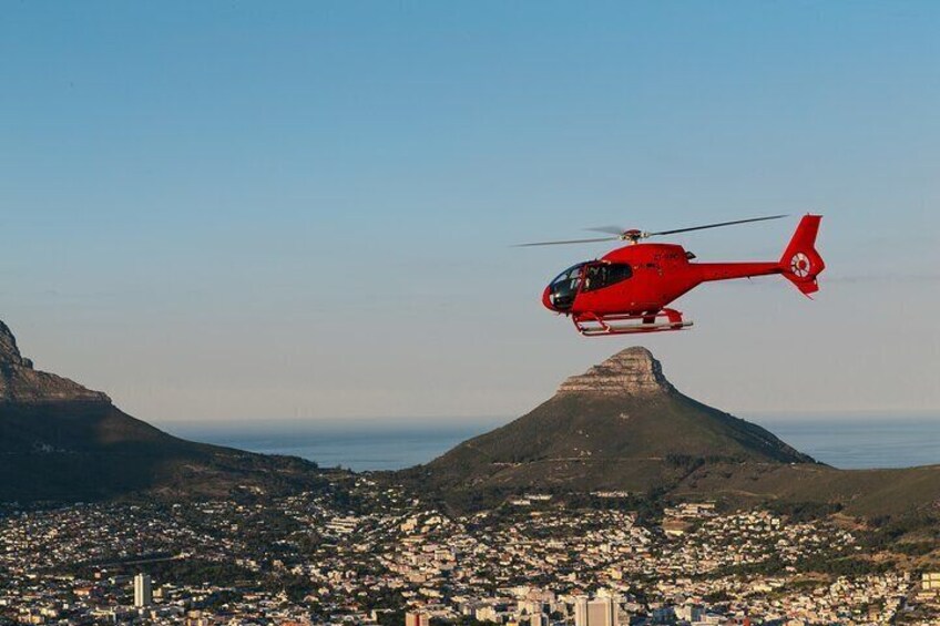 Cape Town Helicopter flight, Wine Tasting & Picnic Lunch Private Tour