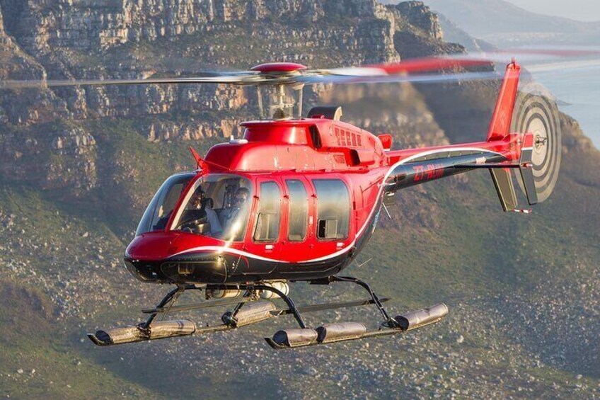 Cape Town Helicopter flight, Wine Tasting & Picnic Lunch Private Tour