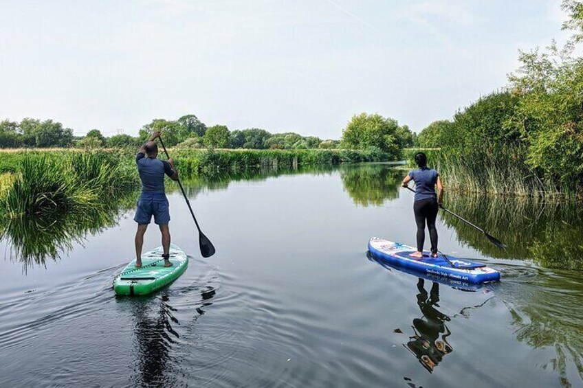 Stand-up Paddleboard SUP Safari on The River Avon For Beginners