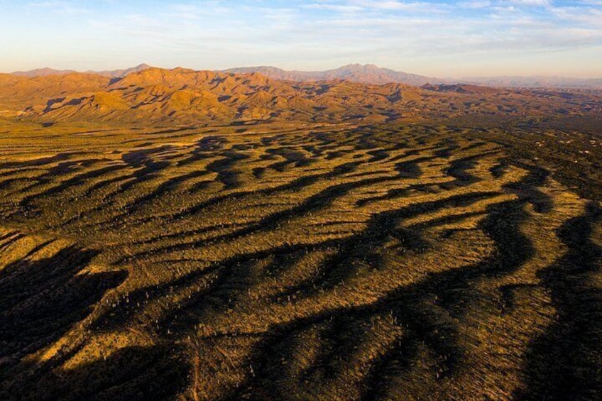 Overhead view of our trail in the Tonto National Forest, Northeast Scottsdale, Arizona. 2