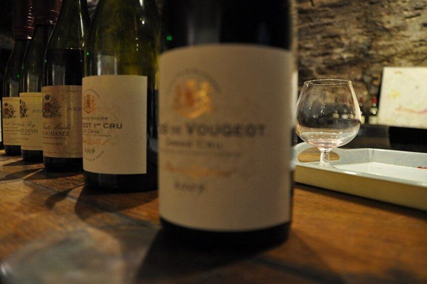 Tasting of Clos de Vougeot Grand Cru and Vougeot Premier Cru 2
