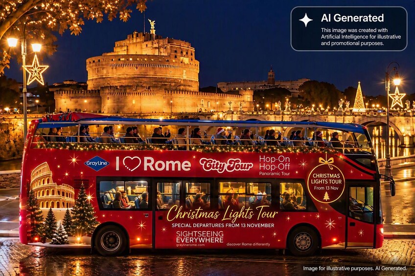 Hop-On Hop-Off Rome Panoramic Bus Tour 1