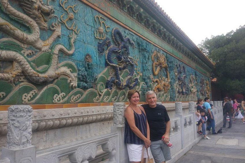 The nine dragon screen in the Forbidden city 5