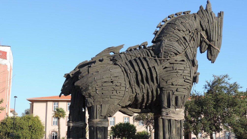 Trojan horse in Troy 