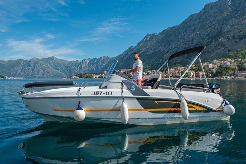 Hidden bays Montenegro boat 2