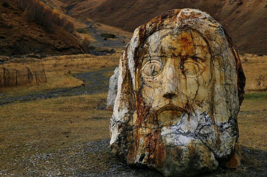 Private Kazbegi Gudauri with Giant Stone Heads 1