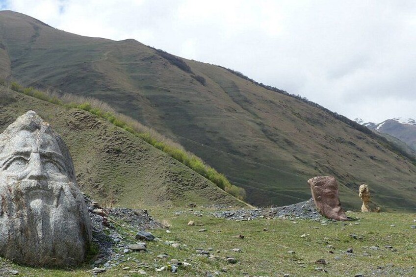 Private Kazbegi Gudauri with Giant Stone Heads 3