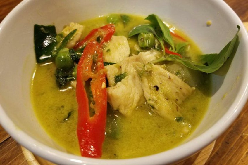 Green curry with chicken 2