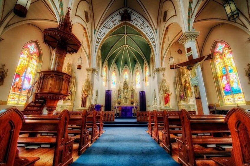 St. Mary's Catholic Church, one of the 7 painted Churches in Texas 2