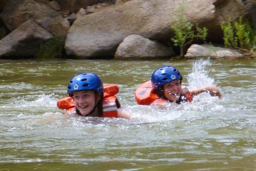 Cooling off at one of our swim spots. 2