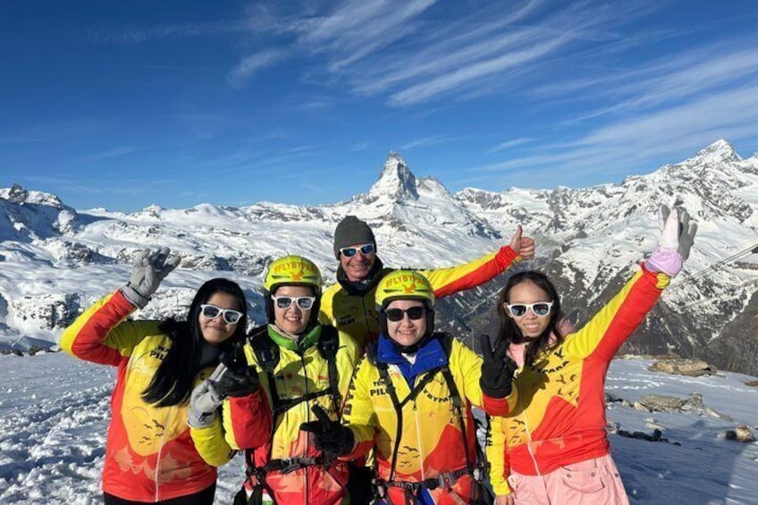 FLYMATTERHORN VIP Tandem Paragliding Zermatt Matterhorn Views 2