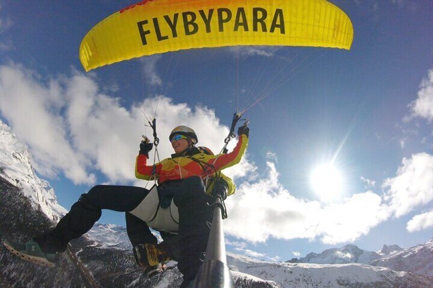 FLYMATTERHORN Paragliding from Zermatt, With Matterhorn View