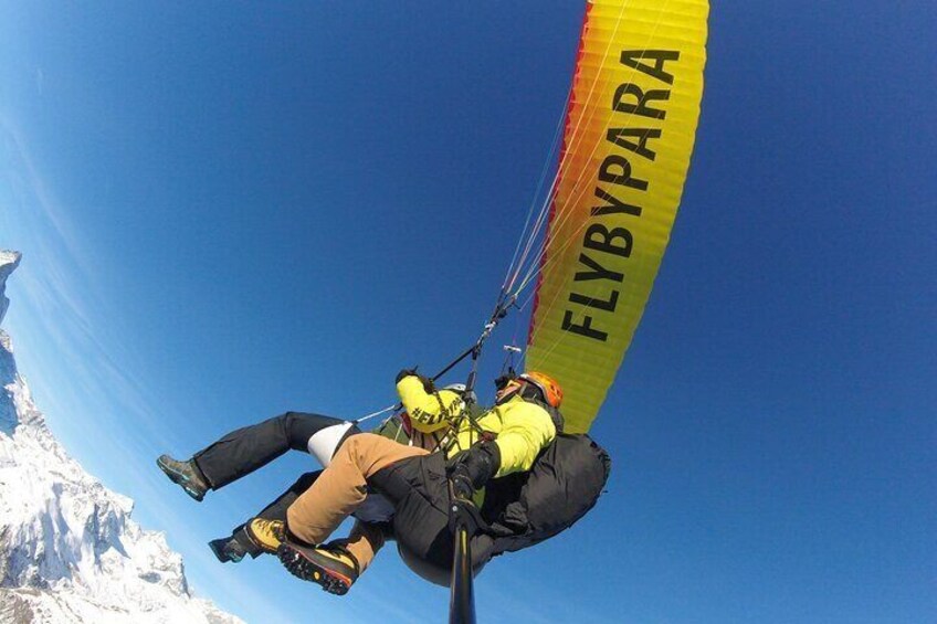 FLYMATTERHORN Paragliding from Zermatt, With Matterhorn View