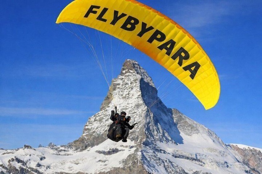 FLYMATTERHORN VIP Tandem Paragliding Zermatt Matterhorn Views 1