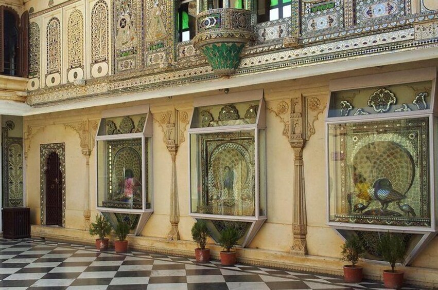 Peacock courtyard in city palace 