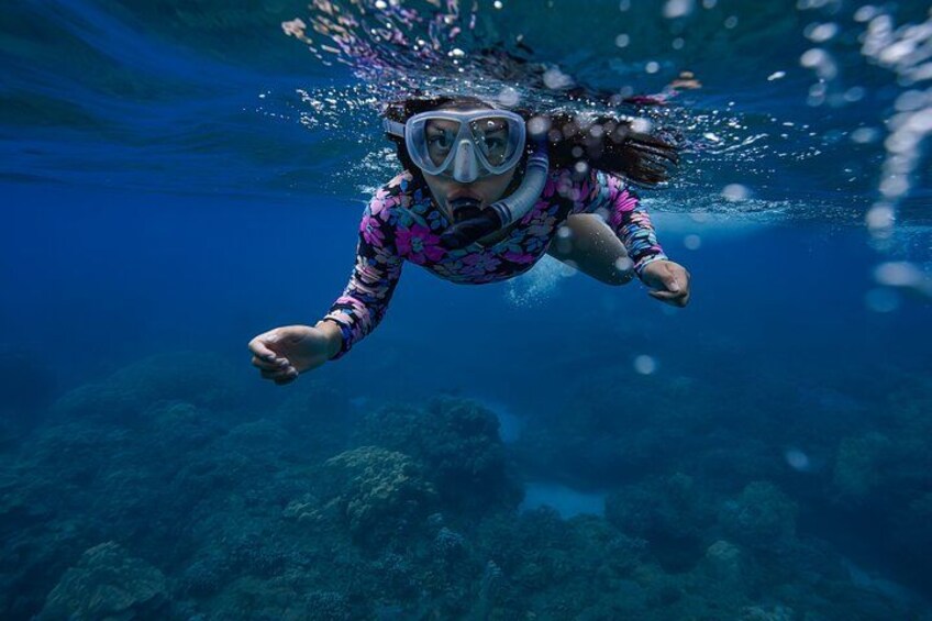 Une personne qui fait de la plongée sous-marine. 3