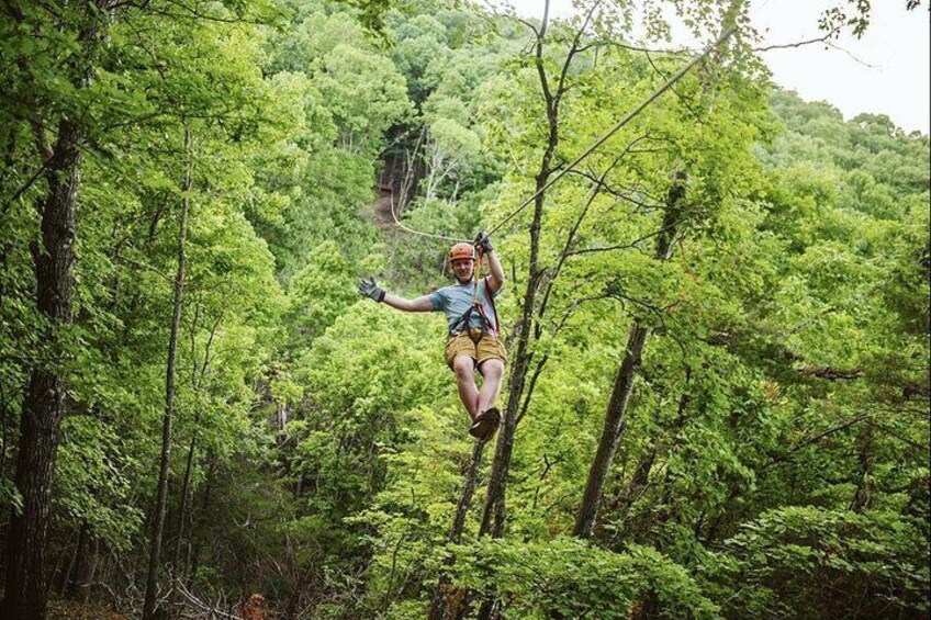 Bransons Best Zipline - Great Woodsman Canopy Tour 4