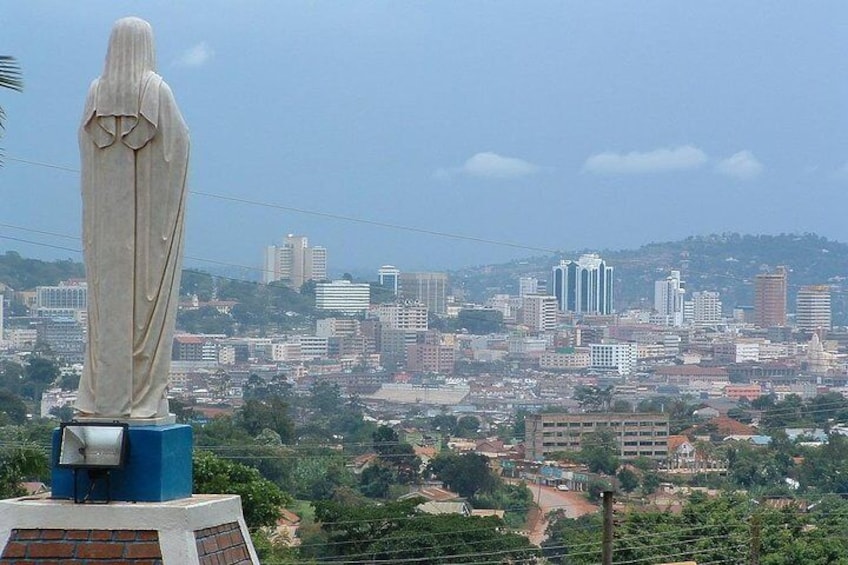 Point of view of Kampala city at a focal point. 1