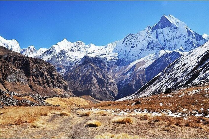 View from Annapurna Base Camp, Mt. Fish Tail 6991m (Machapuchare Mountain 1
