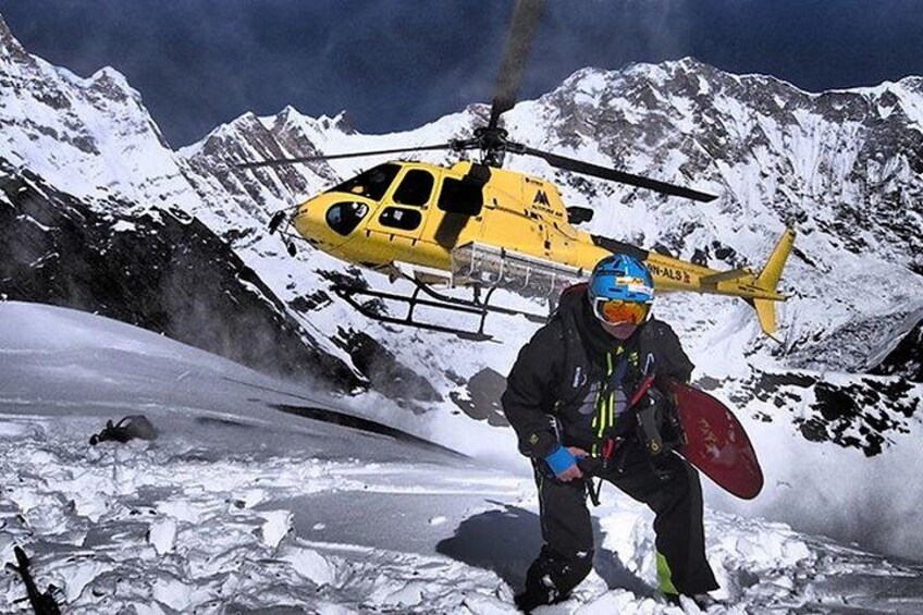Helicopter Tour To Annapurna Region with landing at Base Camp 3