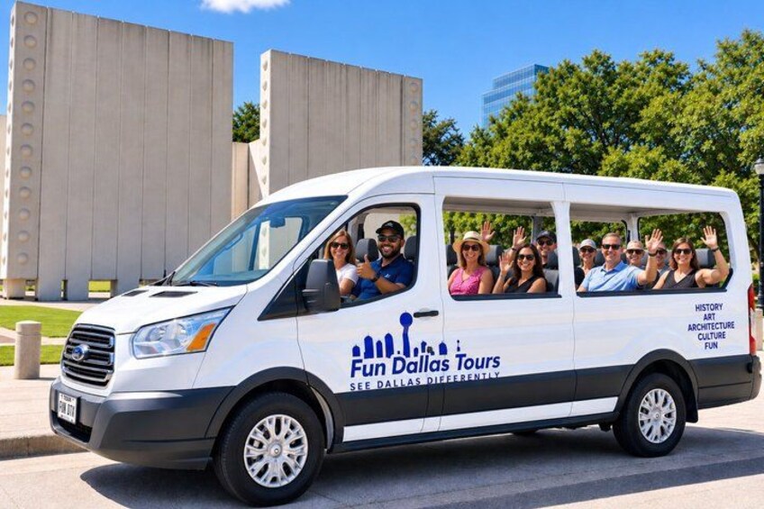 Dallas Open Air Van Tour Hollywood style 1