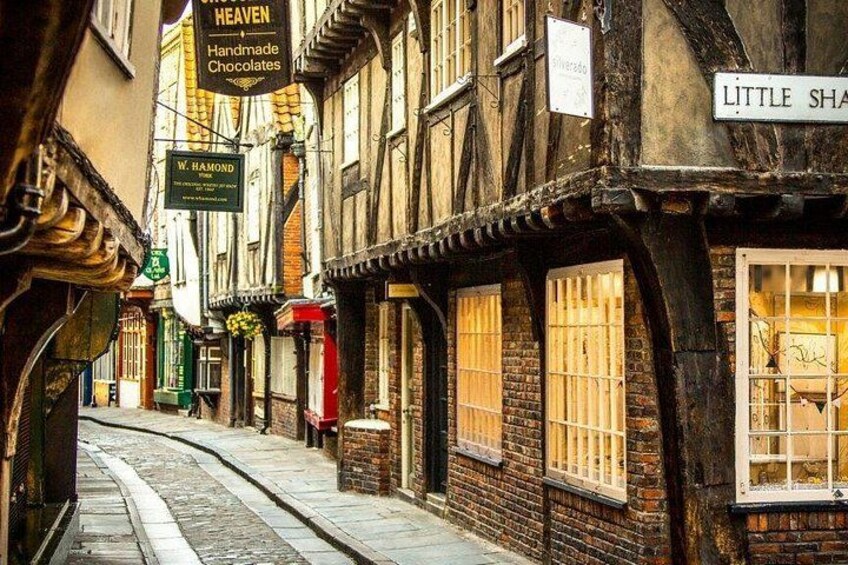 Visit The Shambles, that is the inspiration for Harry Potter 1